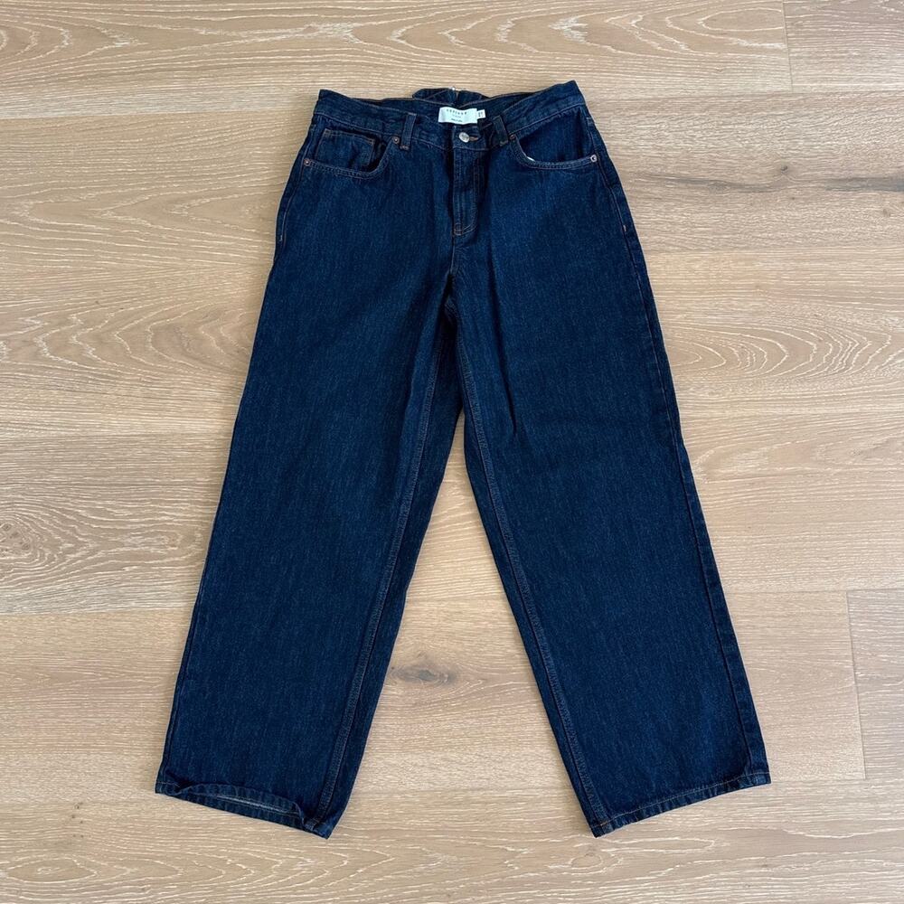 Topshop Jeans Cinch Low Rise Size 30 x 32 Blue - Picture 1 of 5